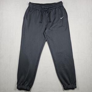 Nike Sweatpants Womens Medium Black Fleece Training Therma Fit Joggers Comfy